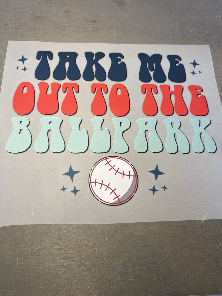 Take me out to the Ballpark Full Color Transfer