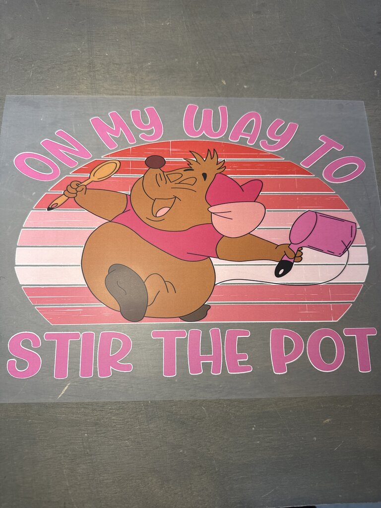 On My Way To Stir The Pot Full Color Transfer