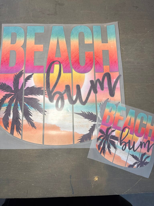 Beach Bum w/pocket Full Color Transfer