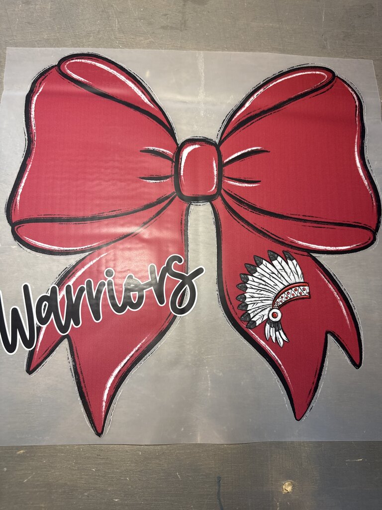 Warrior Bow Full Color Transfer