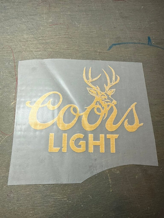 Coors Light Pocket Full Color Transfer