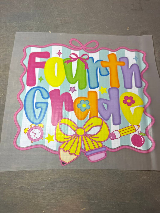 Fourth Grade Full Color Transfer