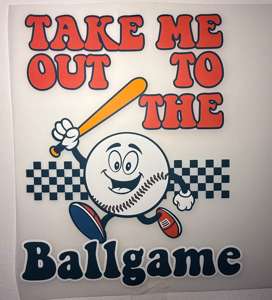 Take me out to the ballgame Full Color Transfer