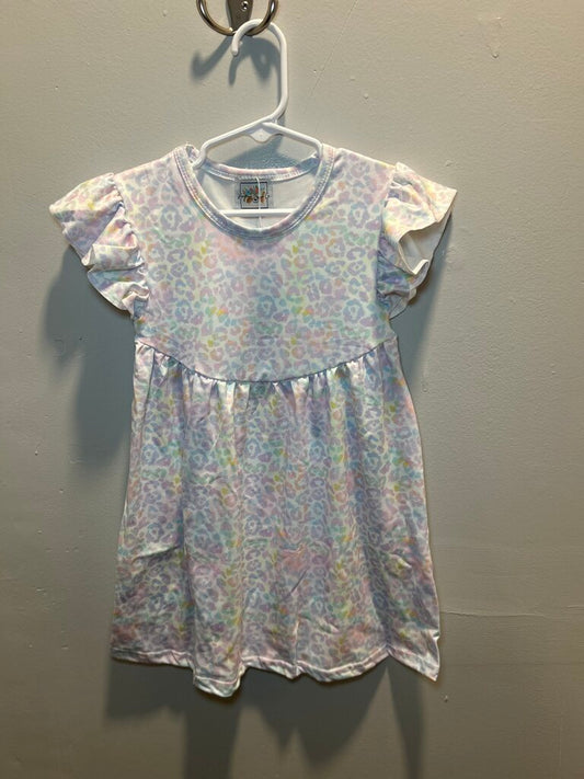 Pastel Leopard Print Dress