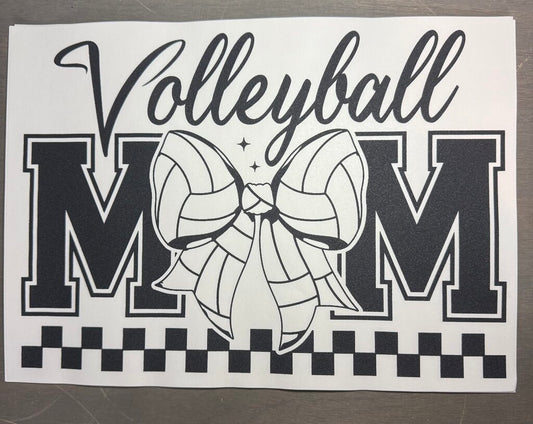 Volleyball Mom Single Color Transfer