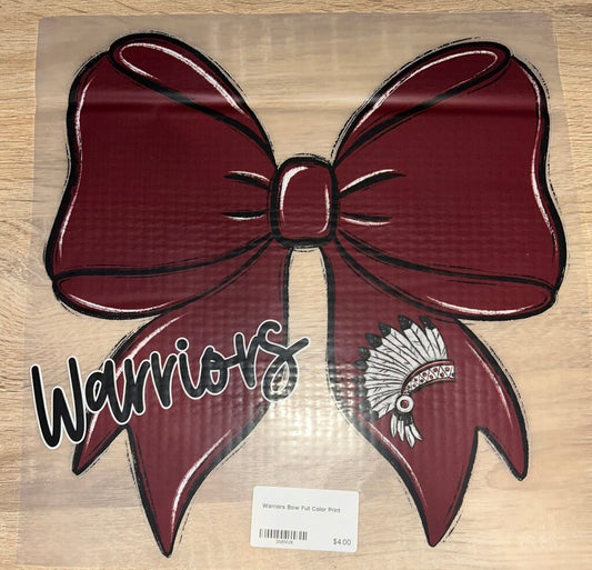 Warriors Bow Full Color Print