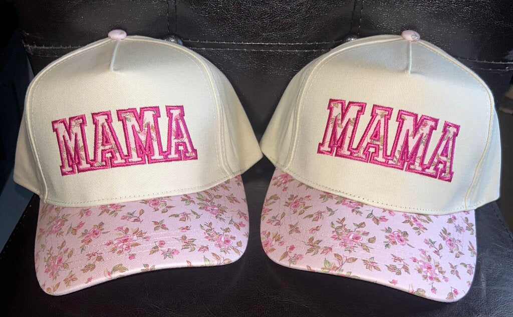 Floral Pink Mama Hat