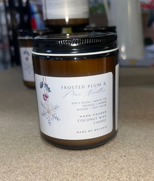 Frosted Plum & Pine Needles Candle