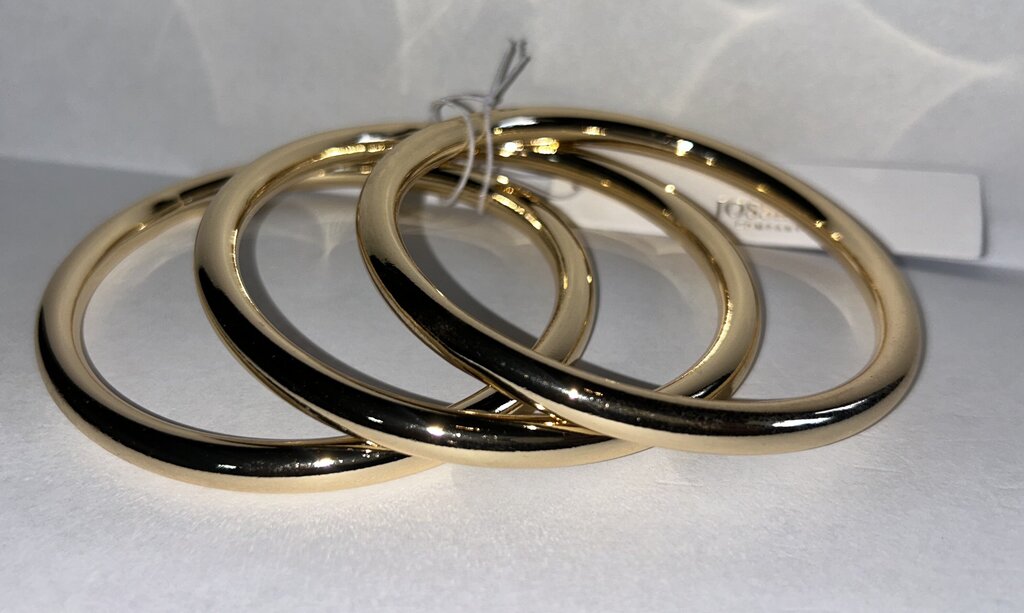 Chunky Triple Tube Bangle Set