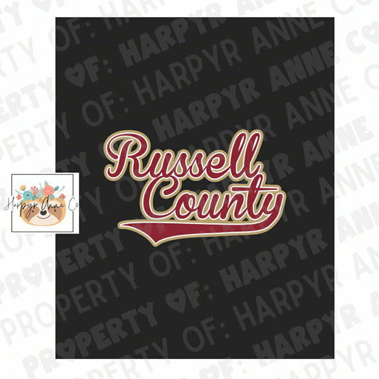 Russell County Kids Blanket (single logo)