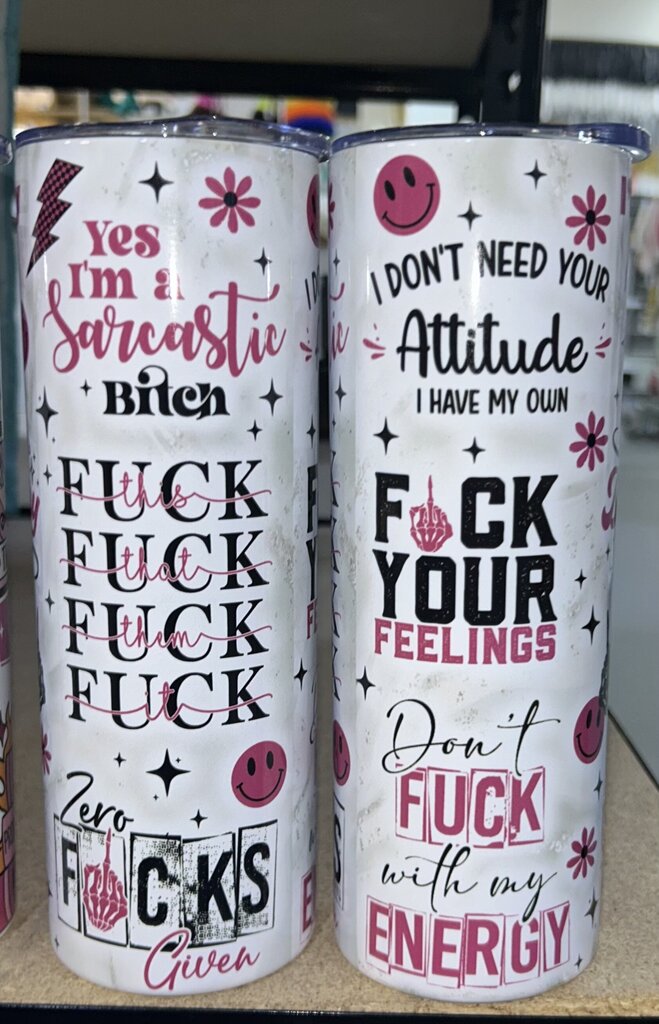 PINK FUCKERY 20 OZ TUMBLER