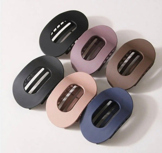 Flat Round Claw Clip