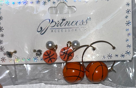 Basketball Earring Set