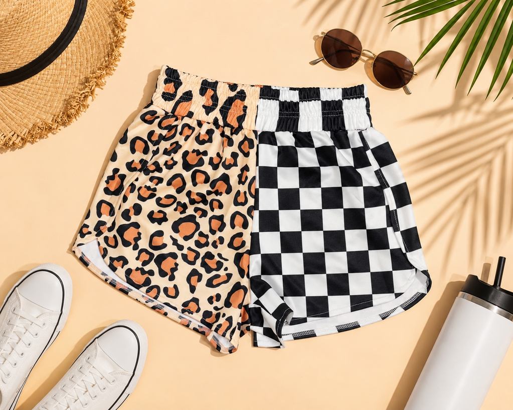 Cheetah Checkers Shorts