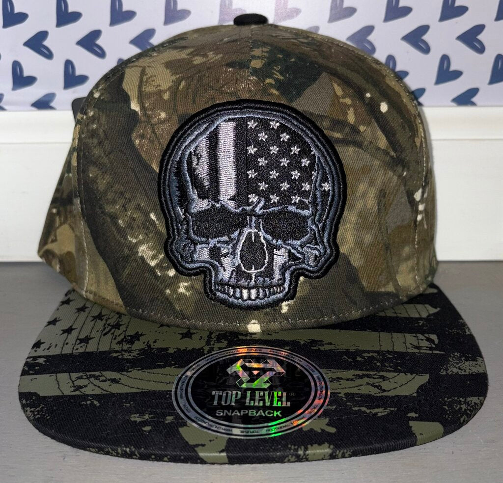 Flag Skull Hat