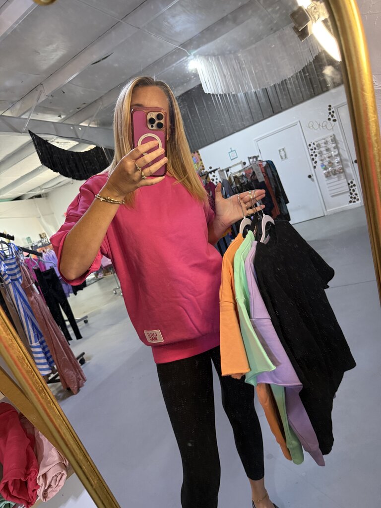 Lulu Mac Short Sleeve Terry Cloth Top