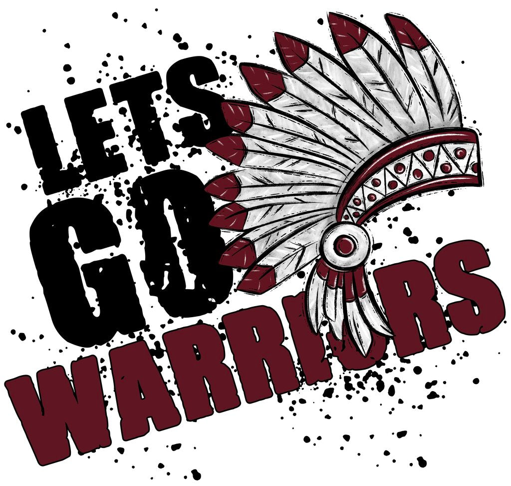 Lets Go Warriors Full Color Transfer