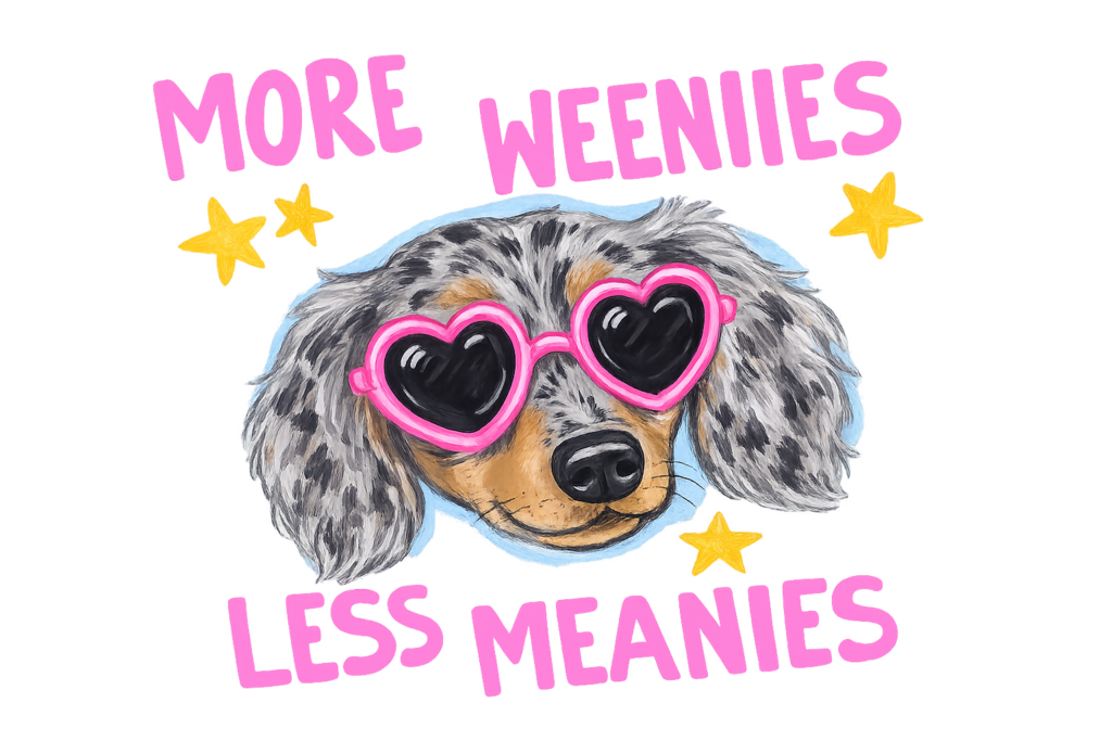 Weenie Dog Full Color Transfer