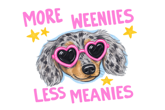 Weenie Dog Full Color Transfer