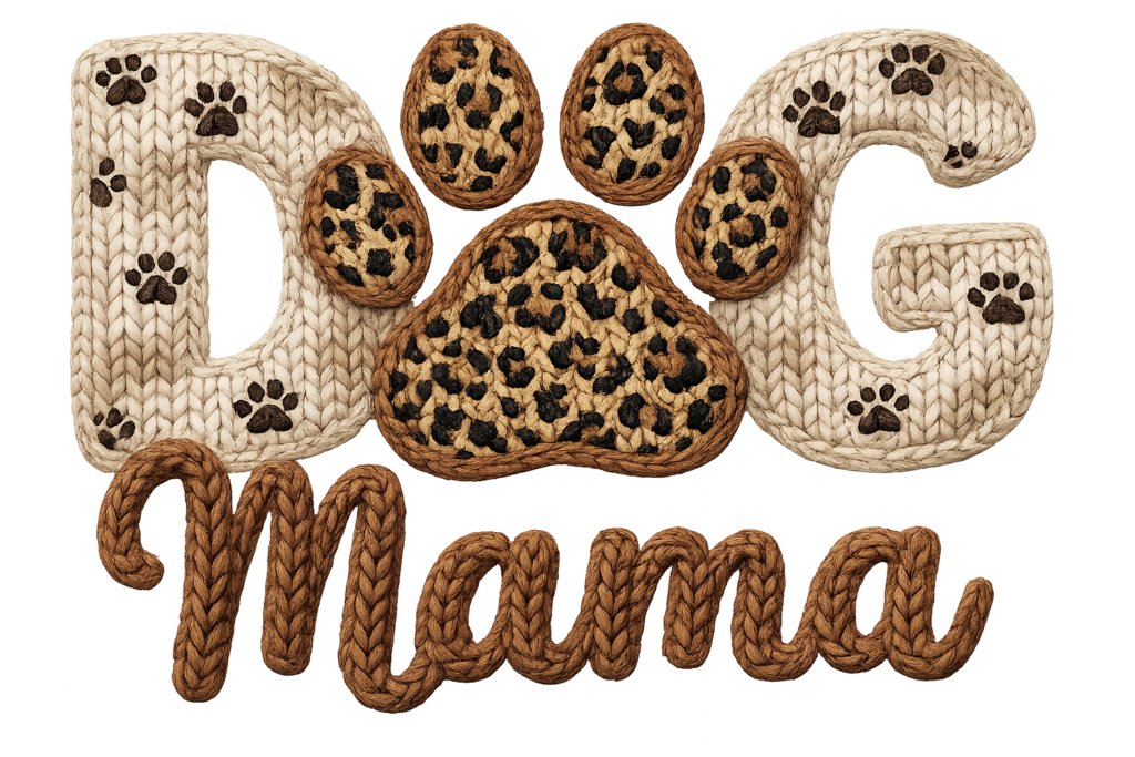 Dog Mama Faux Yarn Full Color Transfer