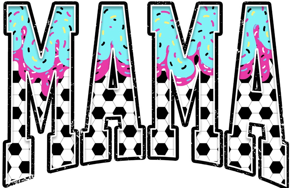 Soccer Mama Drip Full Color Transfer