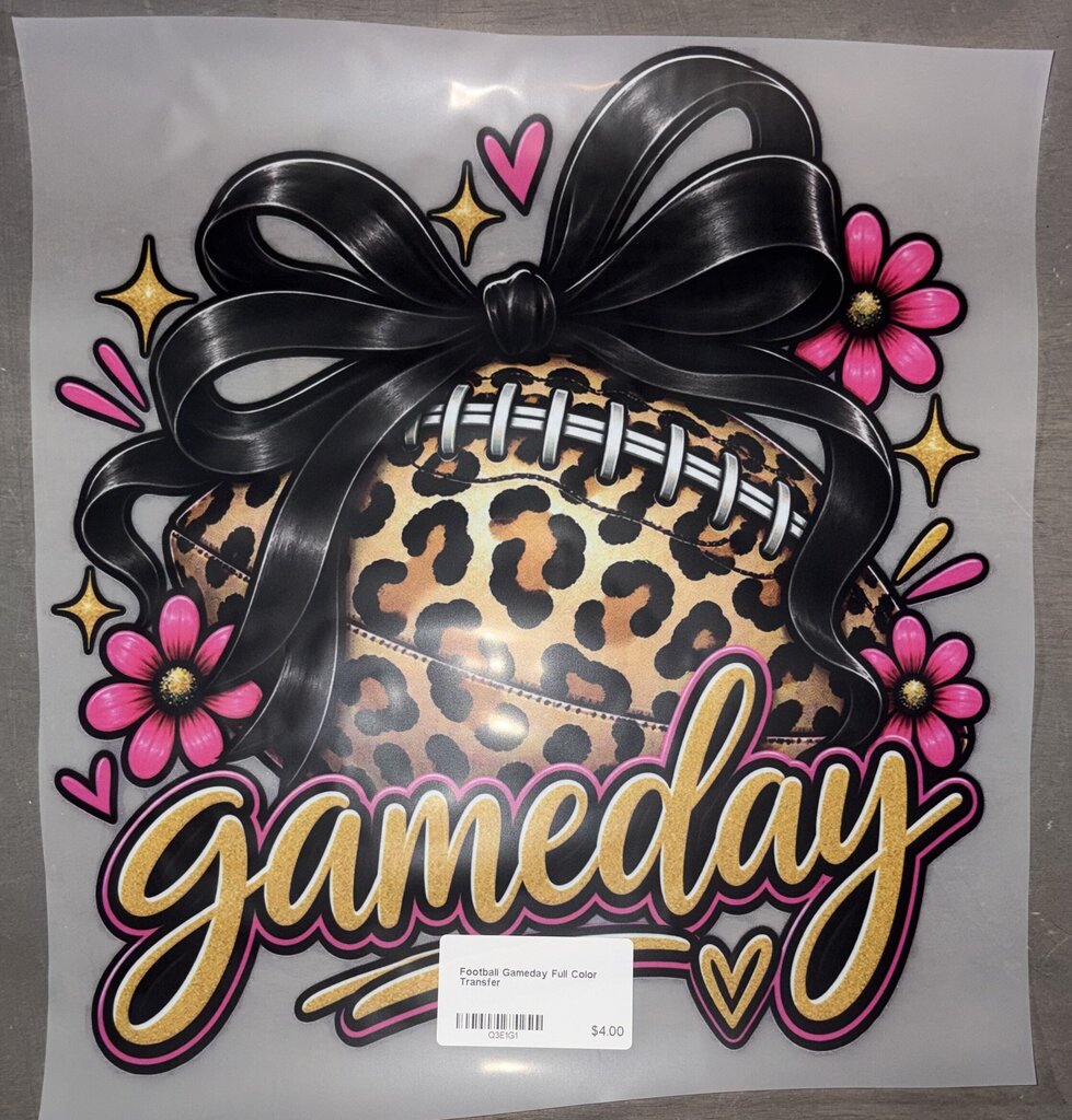 Football Gameday Full Color Transfer