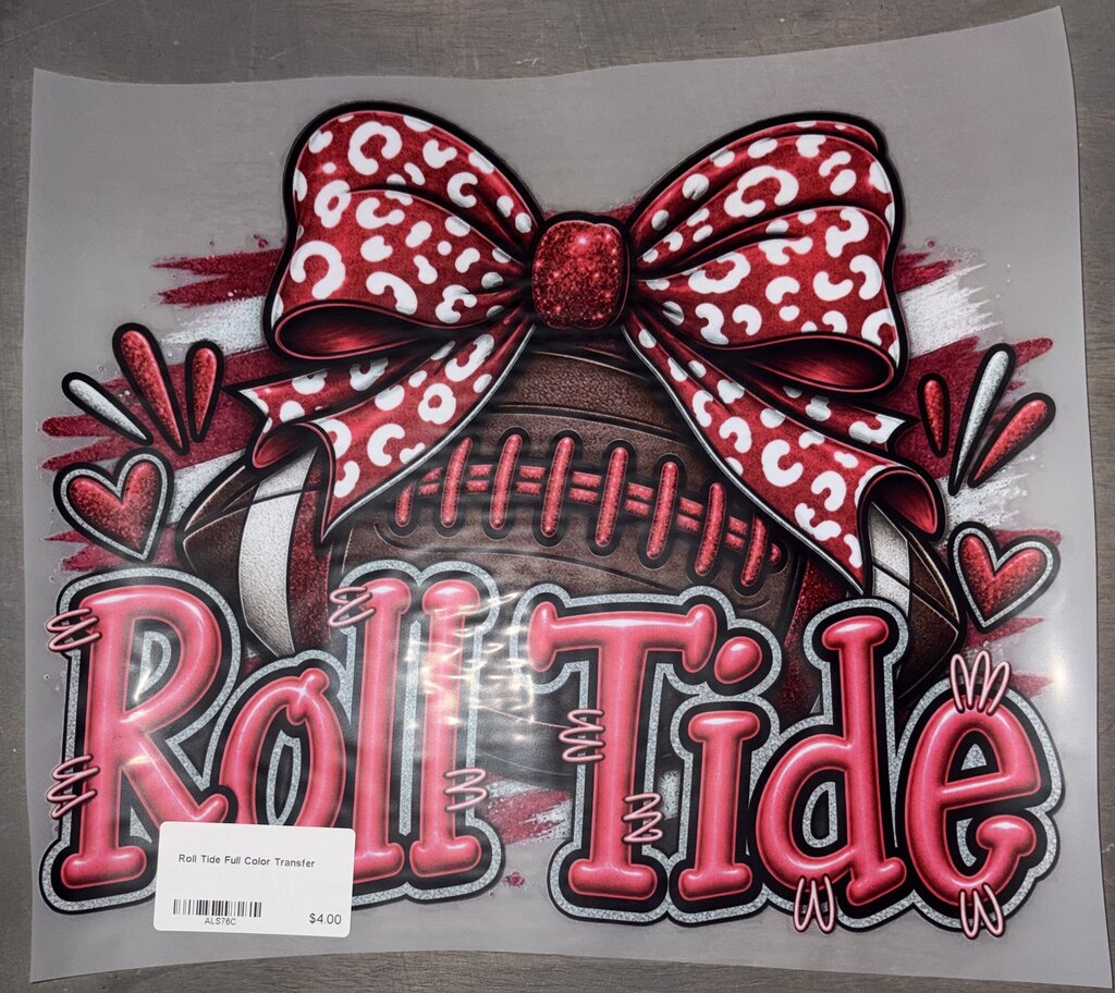 Roll Tide Full Color Transfer
