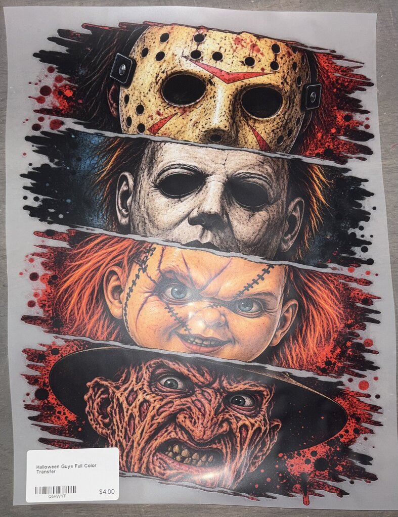 Halloween Guys Full Color Transfer