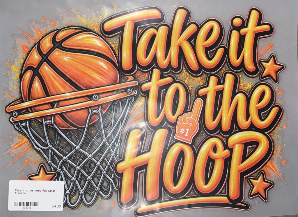 Take it to the hoop Full Color Transfer