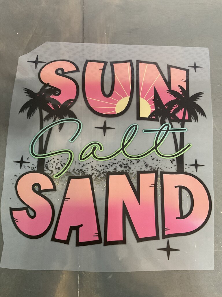 Sun Salt Sand Full Color Transfer