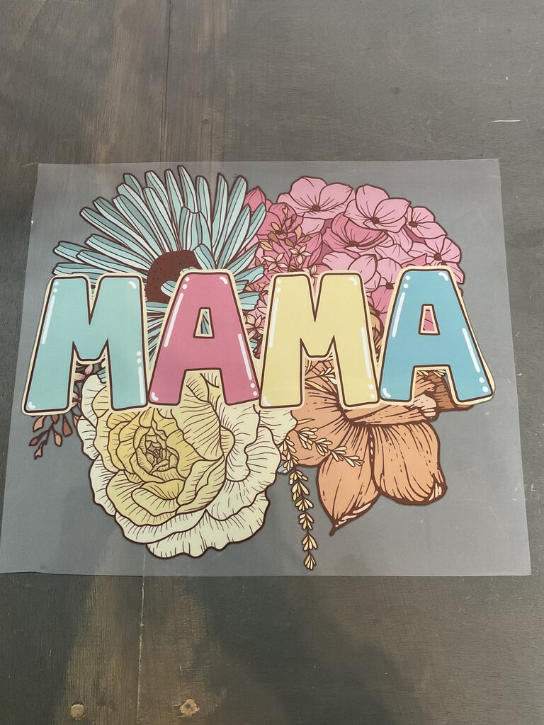 Floral Mama Full Color Transfer