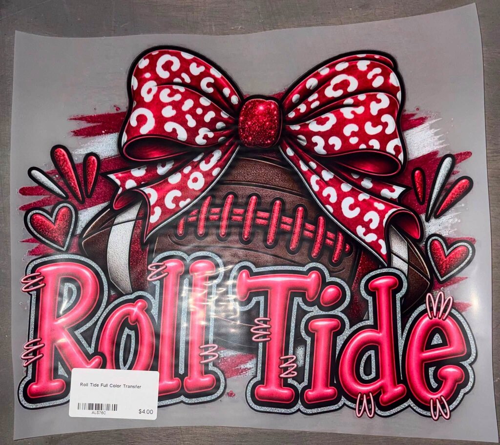 Roll Tide Full Color Transfer