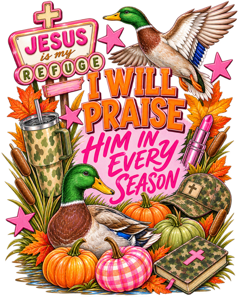 Jesus is my refuge Full Color Transfer