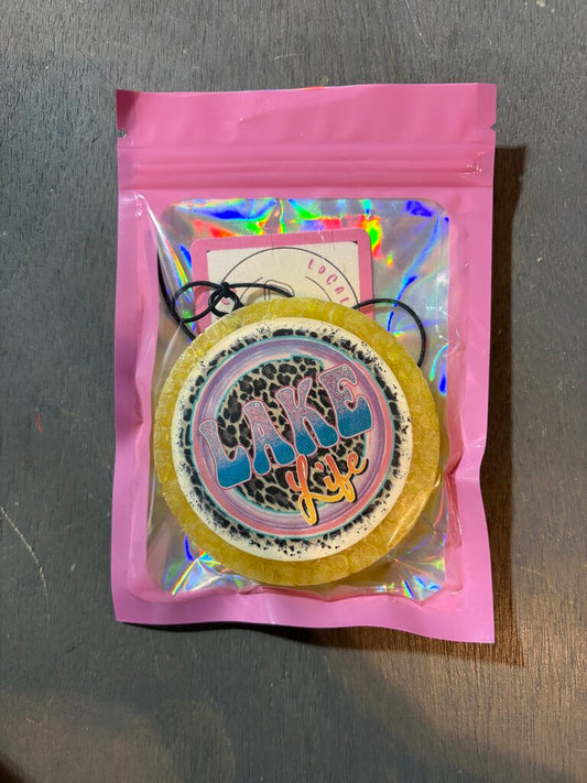 Lake Life Freshie Round (pink sands)