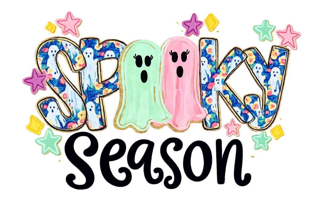 Girly Spooky Season Full Color Transfer