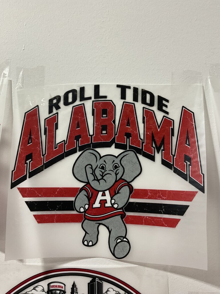 Roll Tide Alabama Full Color Transfer