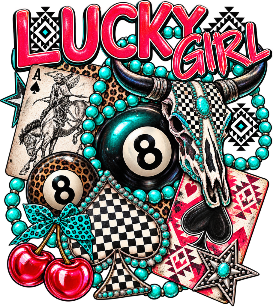 Lucky Girl Full Color Transfer