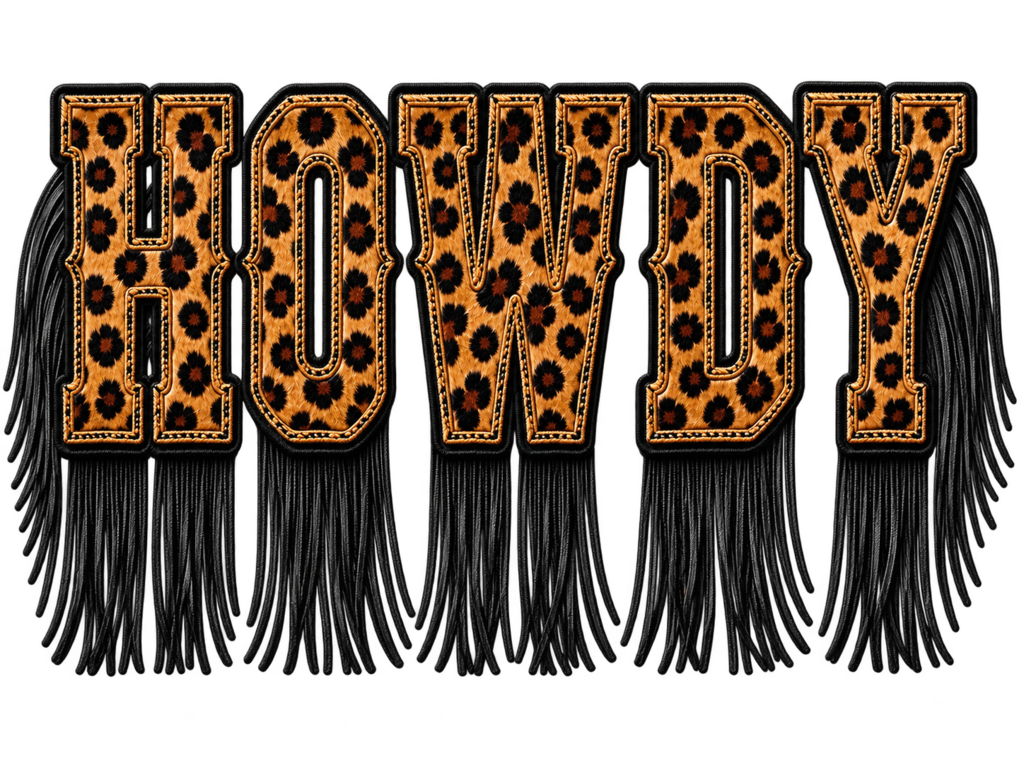 Fringe Howdy Full Color Transfer