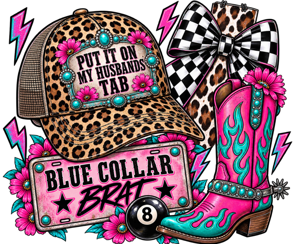 Blue Collar Brat Full Color Transfer