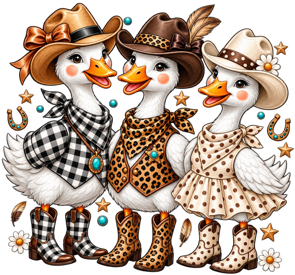 Western Goose Full Color Transfer