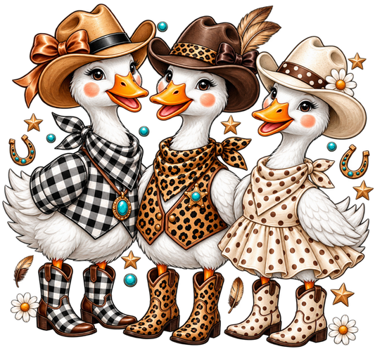 Western Goose Full Color Transfer