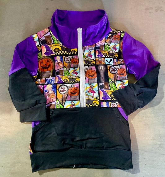 Halloweentown Half Zip Long Sleeve