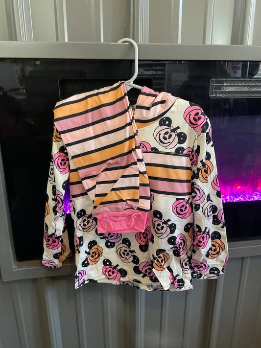 Mickey Pumpkin Hooded Set