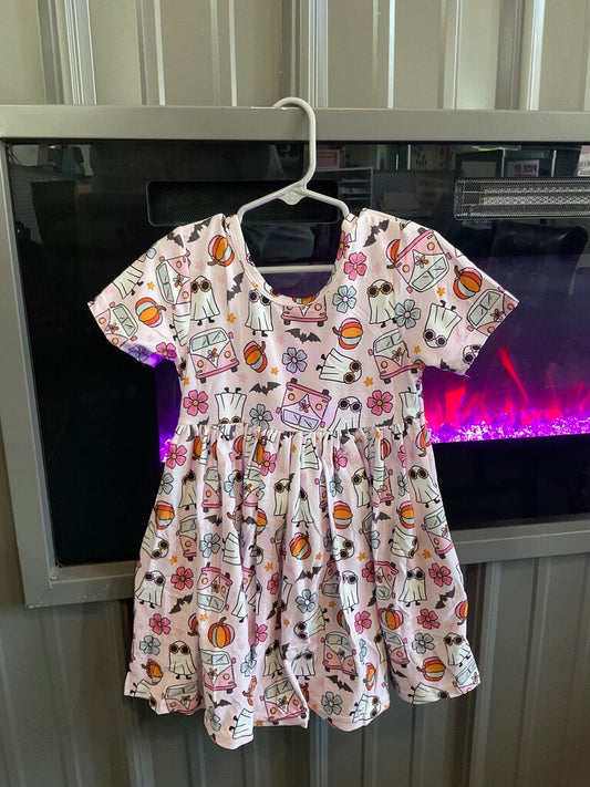 Groovy Flower Ghost Dress