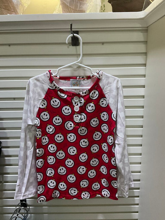 Smiley Ornament Long Sleeve