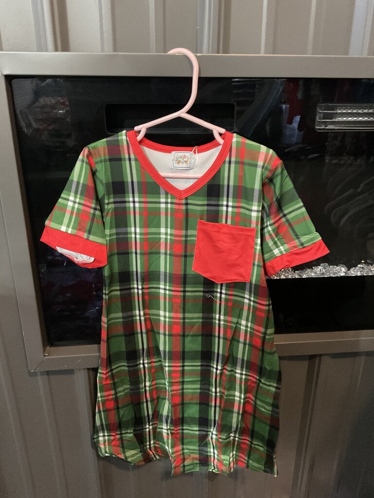 Plaid Christmas Nightgown