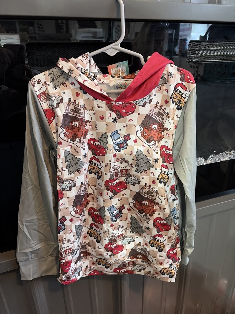 Cars Christmas Hooded Long Sleeve