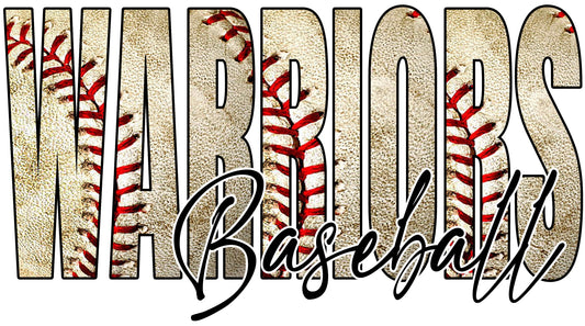 Warriors Baseball DTF Transfer