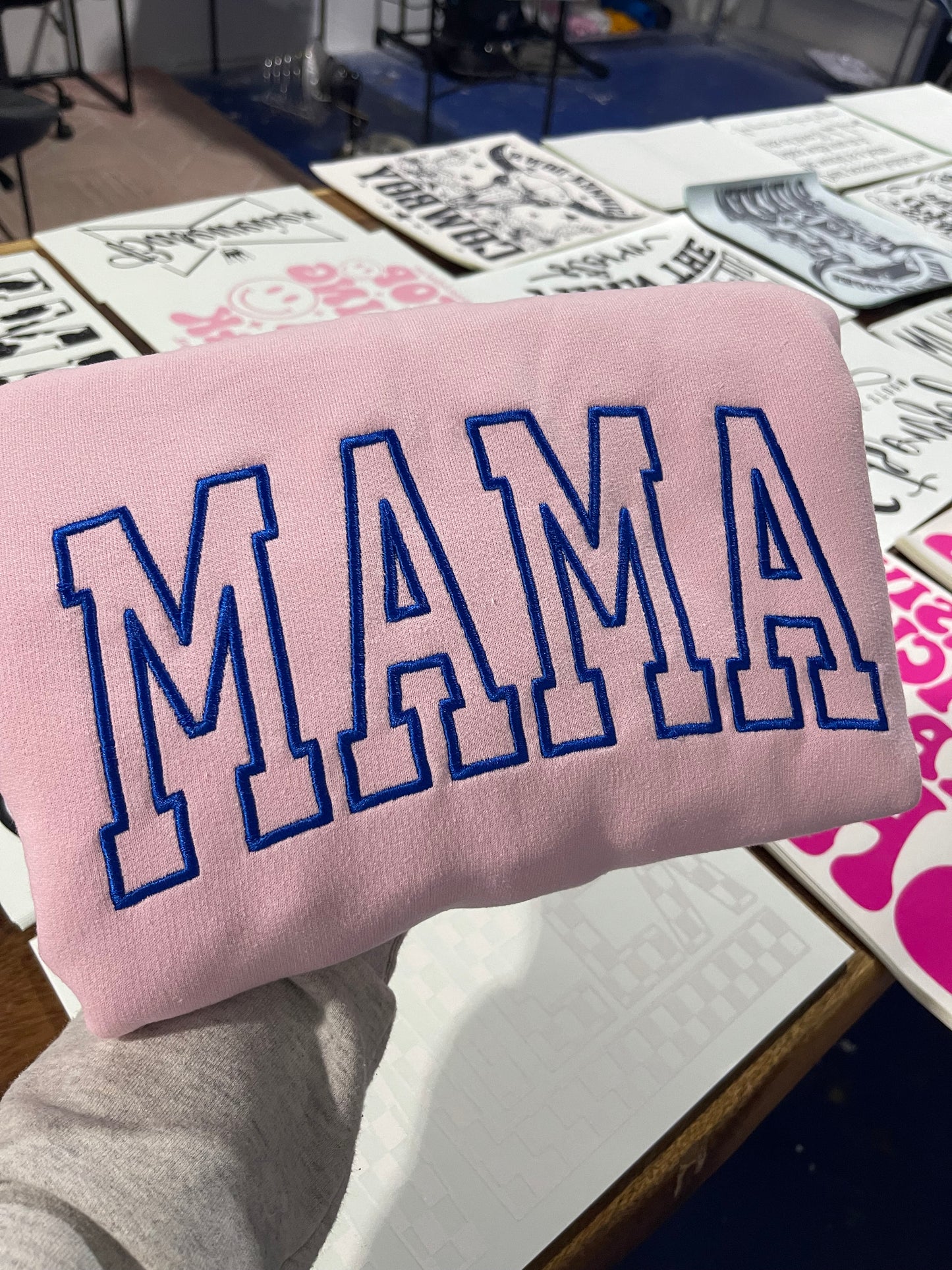 Mama Embroidered Sweatshirt