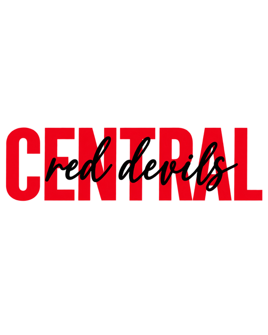 Central Red Devils DTF Transfer